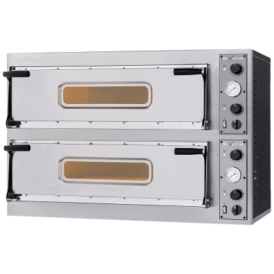 Four électrique 2x 2 pizzas diam. 350mm, 2 chambres WR-DFXL-22